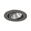 Downlight PLUG & PLAY rond, pivotant IP65, titane gradable