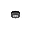 recessed luminaire NAVARINO round, swivelling, rotatable IP20, black matt dimmable 6W 510lm 3000K 24° 24° CRI >80