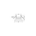 Brumberg Lumière encastrée NAVARINO rond, pivotant, rotatif IP20, noir mat gradable 6W 510lm 3000K 24° 24° CRI >80