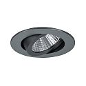 Downlight PLUG & PLAY rond, pivotant IP20, titane gradable