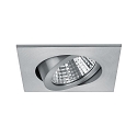 Downlight PLUG & PLAY pivotant, carr� IP20, aluminium mat gradable