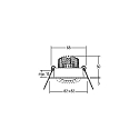 Brumberg Lumi�re encastr�e IP20, scintillant, transparent  3W 290lm 2700K 20-40� 20-40� CRI 80-89