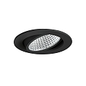 Lumi�re encastr�e IP20, scintillant, noir , transparent gradable 12W 1280lm 4000K 20-40� 20-40� CRI 80-89