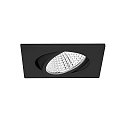 Lumi�re encastr�e IP20, scintillant, noir , transparent gradable 12W 1280lm 4000K 20-40� 20-40� CRI 80-89