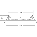 Brumberg Panneau à LED FLAT350 rond, gradable 6W 560lm 4000K 80° 80° CRI 80-89
