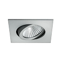 Recessed LED spot dim2warm, 350mA, 6W 3000-1800K 460lm 38�, matt alu