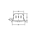 recessed luminaire INDIWO68-R DTW 350MA P&P round, swivelling, Dim-To-Warm, current constant IP20