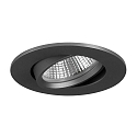 Lumière encastrée INDIWO68-R DTW 350MA P&P rond, pivotant, Dim-To-Warm IP20, mat