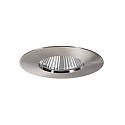 Lumi�re encastr�e BIG65 rond, rigide LED IP65, nickel mat gradable 8W 730lm 3000K 20-40� 20-40� CRI 80-89