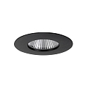 Lumi�re encastr�e BIG65 rond, rigide LED IP65, noir  gradable 8W 730lm 3000K 20-40� 20-40� CRI 80-89