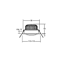 Brumberg Lumière encastrée IP20, scintillant, noir , transparent gradable 12W 880lm 1800|3000K 20-40° 20-40° CRI 80-89
