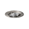 Lumi�re encastr�e BIG65 rond, pivotant LED IP65, nickel mat gradable 8W 730lm 3000K 20-40� 20-40� CRI 80-89