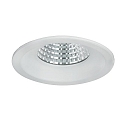 Recessed LED downlight BOWL, IP20, round, Ø 9.2cm, 700mA, 7W 3000K 630lm 30°, white / clear