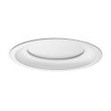 Recessed LED downlight BOWL, IP20, round, Ø 23cm, 700mA, 30W 3000K 2510lm 100°, white / diffuse