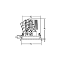 Brumberg Downlight ARUN 1 voie, rond IP20, blanche gradable