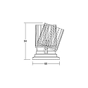 Brumberg Downlight COUPLED IP20, blanche gradable