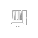 Brumberg Downlight COUPLED carr� IP20, blanche gradable