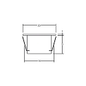 Brumberg Projecteur encastré rond IP67, aluminium, acier inoxydable 