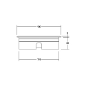 Brumberg LED in-ground luminaire HYBRIDE FLAT, V4A, IP67 IK08, 24V DC, 9W 3000K 450lm 30°, passable up to 1t