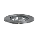 LED in-ground luminaire HYBRIDE FLAT, V4A, IP67 IK08, 24V DC, 12W 3000K 890lm 30°, passable up to 1t