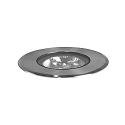 LED in-ground luminaire HYBRIDE FLAT, V4A, IP67 IK08, 24V DC, 6W 3000K 420lm 30°, passable up to 1t