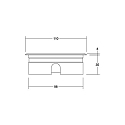 Brumberg LED in-ground luminaire HYBRIDE FLAT, V4A, IP67 IK08, 24V DC, 6W 3000K 420lm 30°, passable up to 1t