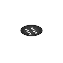 floor recessed luminaire LANKO-R round, adjustable, passable, switchable IP67, black 