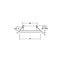 Brumberg recessed luminaire PROTECT-R round, direct IP44, black dimmable