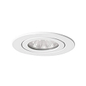 Downlight 4VA rond, rigide GX5,3 IP65, blanche gradable