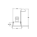 Brumberg Lumi�re encastr�e GU10 rond GU10 IP20, blanche  50W