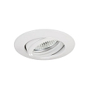 Lumi�re encastr�e BREENA R rond, pivotant GU10 IP20, blanche gradable