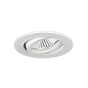 Lumi�re encastr�e TIRREL-R rond, pivotant, avec espaceur GU10 IP20, blanche gradable 50W