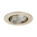 Lumi�re encastr�e TIRREL-R rond, pivotant, avec espaceur GU10 IP20, champagne gradable 50W