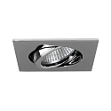 Lumi�re encastr�e TIRREL-S angulaire, pivotant, avec espaceur GU10 IP20, chrome gradable 50W
