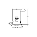Brumberg recessed luminaire TIRREL-S square, swivelling, with spacer GU10 IP20, powder coated, white dimmable 50W