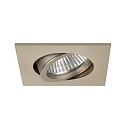 Lumi�re encastr�e TIRREL-S angulaire, pivotant, avec espaceur GU10 IP20, champagne gradable 50W