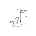 Brumberg Downlight rond, pivotant GU10 IP20, acier inoxydable gradable