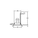 Brumberg Recessed HV spot GU10, max. 50W, round, chrome