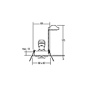 Brumberg Downlight pivotant, carré GU10 IP20, aluminium, noir  gradable