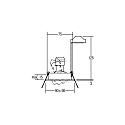 Brumberg Recessed HV spot GU10, max. 50W, square, matt alu