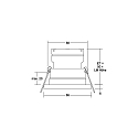 Brumberg Lumi�re encastr�e STEAM-R rond, direct IP65, noir gradable
