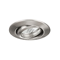 Brumberg Downlight rond, pivotant IP20, nickel mat 