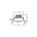 Brumberg Lumi�re encastr�e TIRREL-R rond, pivotant, commutable IP20, noir  6W 680lm 3000K 38� 38� CRI >80