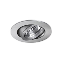 Brumberg Lumi�re encastr�e TIRREL-R rond, pivotant, commutable IP20, aluminium mat  6W 680lm 3000K 38� 38� CRI >80