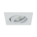 Brumberg Lumi�re encastr�e TIRREL-S angulaire, pivotant, pour VDU, commutable IP20, blanche  6W 680lm 3000K 38� 38� CRI >80