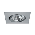 Brumberg Downlight pivotant, carr� IP20, aluminium mat 