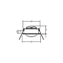 Brumberg Lumière encastrée pivotant IP20, noir   6W 640lm 3000K 20-40° 20-40° CRI 80-89