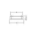 Brumberg Recessed LED downlight BB17, IP20, 230V, 3W 3000K 260lm 60�, matt nickel
