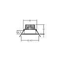 Brumberg recessed luminaire, glossy, white  6W 680lm 3000K 20-40� 20-40� CRI 80-89
