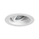 Lumi�re encastr�e TIRRELDEEP rond, pivotant, pour VDU, reculer IP20, blanche gradable 6W 680lm 3000K 38� 38� CRI >80